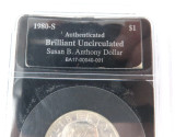 JOB LOT !! 3 x USA Susan B Anthony UNC $1 / Slabbed. 1979, 1980S, 1981