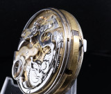 Swiss W E Huguenin 1/4 repeater / repeating pocket watch movement + Dial