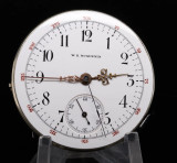 Swiss W E Huguenin 1/4 repeater / repeating pocket watch movement + Dial