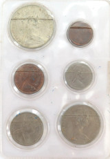 1966 Australian Complete Set 6 Coins incl 80% Silver 50c.