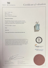 Vintage 42.7ct Aquamarine Handmade Silver Pendant Val $28455