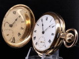 Antique Swiss 1/4 Repeater Gold Filled Hunter Pocket Watch - Serviced