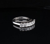 Vintage Handmade 0.98cttw H Vs Diamond Set Platinum Ring Size M1/2 Val $8905