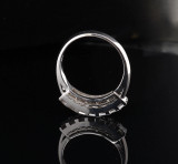 Vintage Handmade 0.98cttw H Vs Diamond Set Platinum Ring Size M1/2 Val $8905