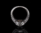 Vintage 14K White Gold 0.67ct H Vs-Si Diamond Halo Ring Size I1/2 Val $4940