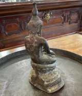 17th Century Burmese Inwa Period (Ava) 21cm Bronze Figure of Buddha