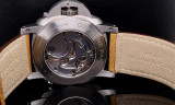 Panerai PAM 579 Luminor 1950 Chrono Monopulsante 8 Day Titan Left Hand Watch B+D