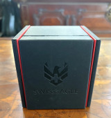 Auth. Swiss Ealge Steel 47mm Wristwatch + Box $1 N/R