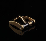 Auth. Omega 10mm Stainless Steel Gold Plated Buckle