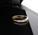 Vintage 0.16cttw G Vs Diamond Set 18k Gold Band / Ring Size M Val $2820