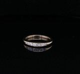 Vintage 0.16cttw G Vs Diamond Set 18k Gold Band / Ring Size M Val $2820