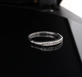 Antique 0.15cttw H Vs Single Cut Diamond Set Platinum Band Ring Size L Val $2815