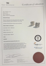 0.48cttw H Si Diamond Set 14k Gold Lever Post Clip Earrings Val $3950