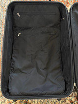 Auth. Louis Vuitton Black Monogram Graphite Zephyr 70 Suitcase w/ Dustbag