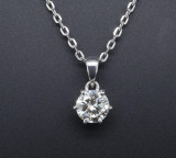 A Vintage 18ct white Gold 1.52ct I Si Diamond Solitare Pendant Val $27500