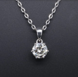 A Vintage 18ct white Gold 1.52ct I Si Diamond Solitare Pendant Val $27500