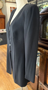 Vintage Giorgio Armani Black Full Blazer, Trouser & Vest Set Size 44 EU