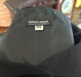 Vintage Giorgio Armani Black Full Blazer, Trouser & Vest Set Size 44 EU