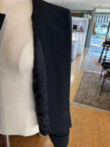 Rare Vintage 1990s Yves Saint Laurent Rive Gauche Black Blazer Sz 38