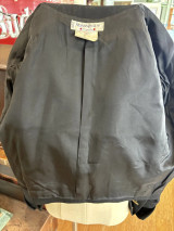 Rare Vintage 1990s Yves Saint Laurent Rive Gauche Black Blazer Sz 38