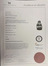 Vintage Green Amethyst (Prasiolite) & Diamond 14K White Gold Pendant Val $3320