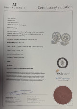 A Pair Of 1.80cttw Diamond Set 14k White Gold Stud Earrings Val $8450