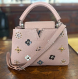 Auth. Louis Vuitton Capucines BB Mechanical Flower Taurillon Handbag w/Dustbag