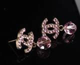 Vintage C.2007 Chanel CC Crystal Drop Dangle Earrings