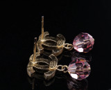 Vintage C.2007 Chanel CC Crystal Drop Dangle Earrings