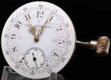 A Wonderful C.1896 Elgin 16s 15J Grade 135 model 3 Pocket Watch Movement & Dial
