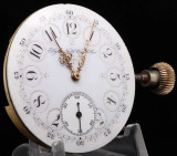 A Wonderful C.1896 Elgin 16s 15J Grade 135 model 3 Pocket Watch Movement & Dial