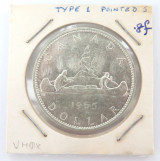 High Grade Canada 1965 $1 .800 Silver 36mm
