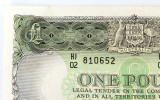 Nice Grade 1961 R34 Australian £1 Note. Coombs / Wilson HJ02 810652
