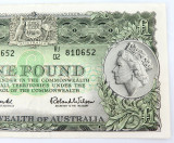Nice Grade 1961 R34 Australian £1 Note. Coombs / Wilson HJ02 810652