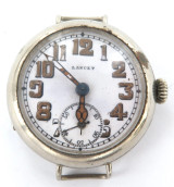 WW1 ELEM.W.C.Swiss (Marchand-Monnier & Cie) 7J 2 Ad Trench Watch + Lancet Dial