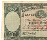 1942 R30 £1 One Pound Note. Armitage / McFarlane. H46 098102