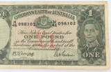 1942 R30 £1 One Pound Note. Armitage / McFarlane. H46 098102