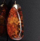 Natural Rare Old Baltic Amber & 9ct Gold Pendant Estate Find! 8.2g