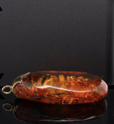 Natural Rare Old Baltic Amber & 9ct Gold Pendant Estate Find! 8.2g