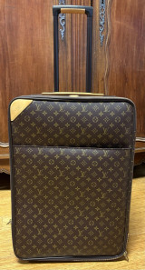 Auth. Louis Vuitton Monogram Pégase 65 Rolling Suitcase