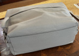 Auth. Fabiana Filippi Italy Pebbled Leather Grey Shoulder Bag