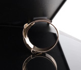 Vintage 1950s 12ct Rose Gold European Buckle Ring size S 8 grams