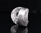 Antique Silver Four Baht Chiang Money of Northen Siam Chiagsen mint mark 61.2g