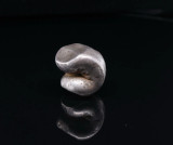 19th C, Silver Pot duang (Bullet money) 1 Baht, 15.3 g Rare