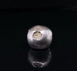 C.1800s, Silver Pot duang (Bullet money) 1 Baht, 14.8g. VF, Rare