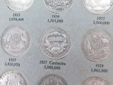RARE Complete Set Australian Florins. 59 Coins. Includes 1932, 1933, 1934-35