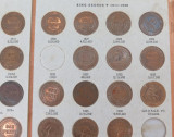 Australian Pennies Part Set in Album.