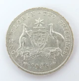 Nice Grade 1936 Australian Florin 2/- Florin. 6 Pearls #2
