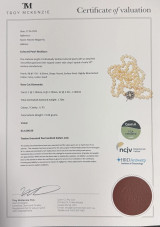 Antique Strand Of 7.5-8.0mm Pearls & 1.7ct Diamond 14K Clasp Necklace Val $12500