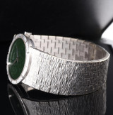 Vintage Piaget Green Jade 18K Gold Ultra Thin Cal 9P1 Manual Watch Ref 9706